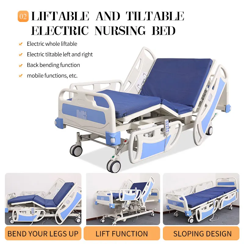 Высококачественная больничная кровать R&ampD с длительным сроком службы 5 функций