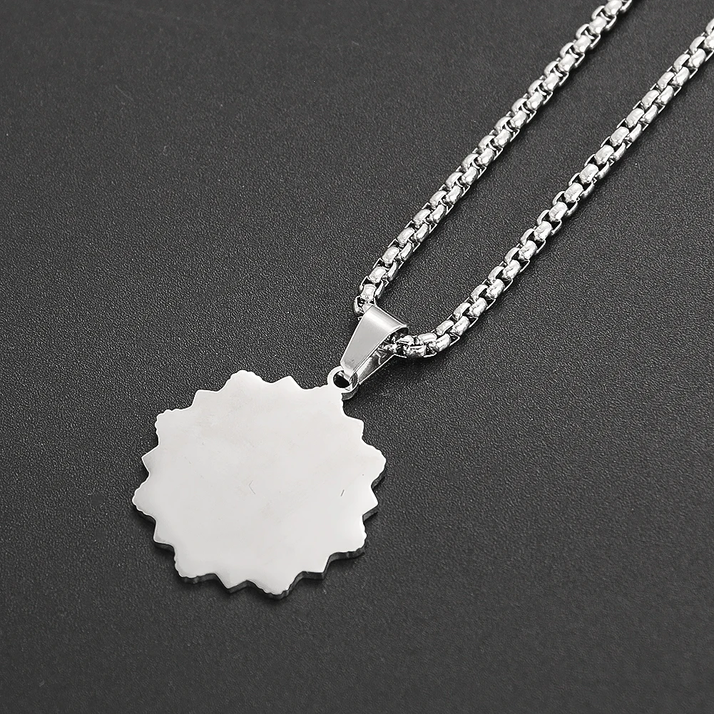 Ожерелье с рыбками и лотосом Tai Chi Bagua Yin Yang буддийский стиль нержавеющая сталь