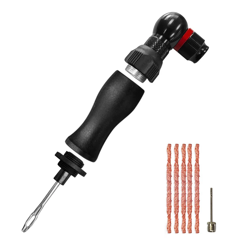 

Многофункциональный адаптер для накачивания CO2 с инструментом для ремонта велосипеда, совместимый с клапаном Presta и Schrader