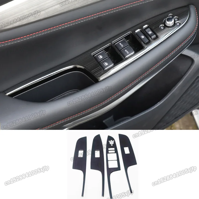 

Автомобильный стеклоподъемник переключатель Панель управления отделка хромированные аксессуары для интерьера молдинги для Changan Cs75 2018 2019 ...