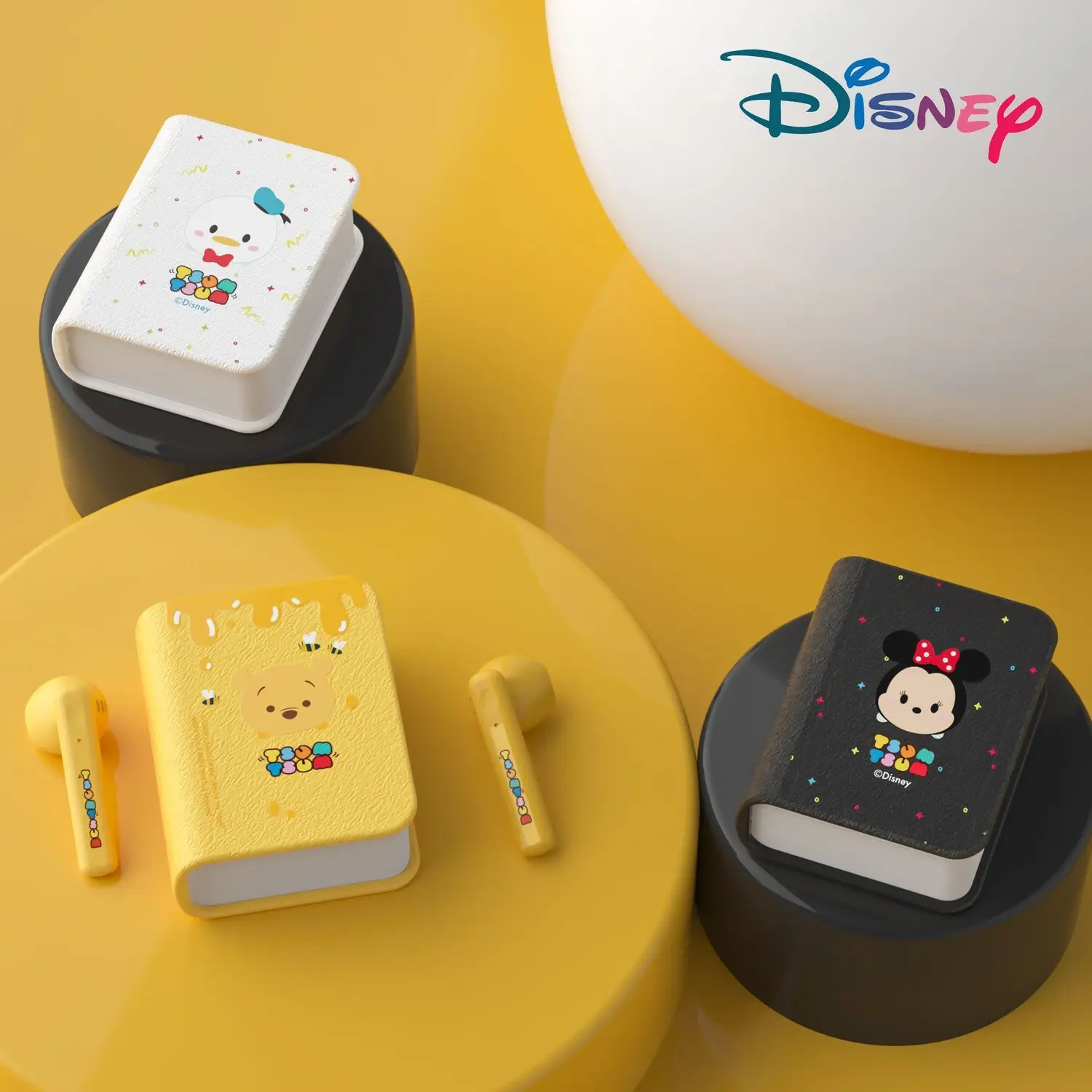 

Disney Donald Duck Minne Winnie Wireless Bluetooth Earphone Cute Sport Noise Reduction Long Standby Headphones for iPhone Xiaomi