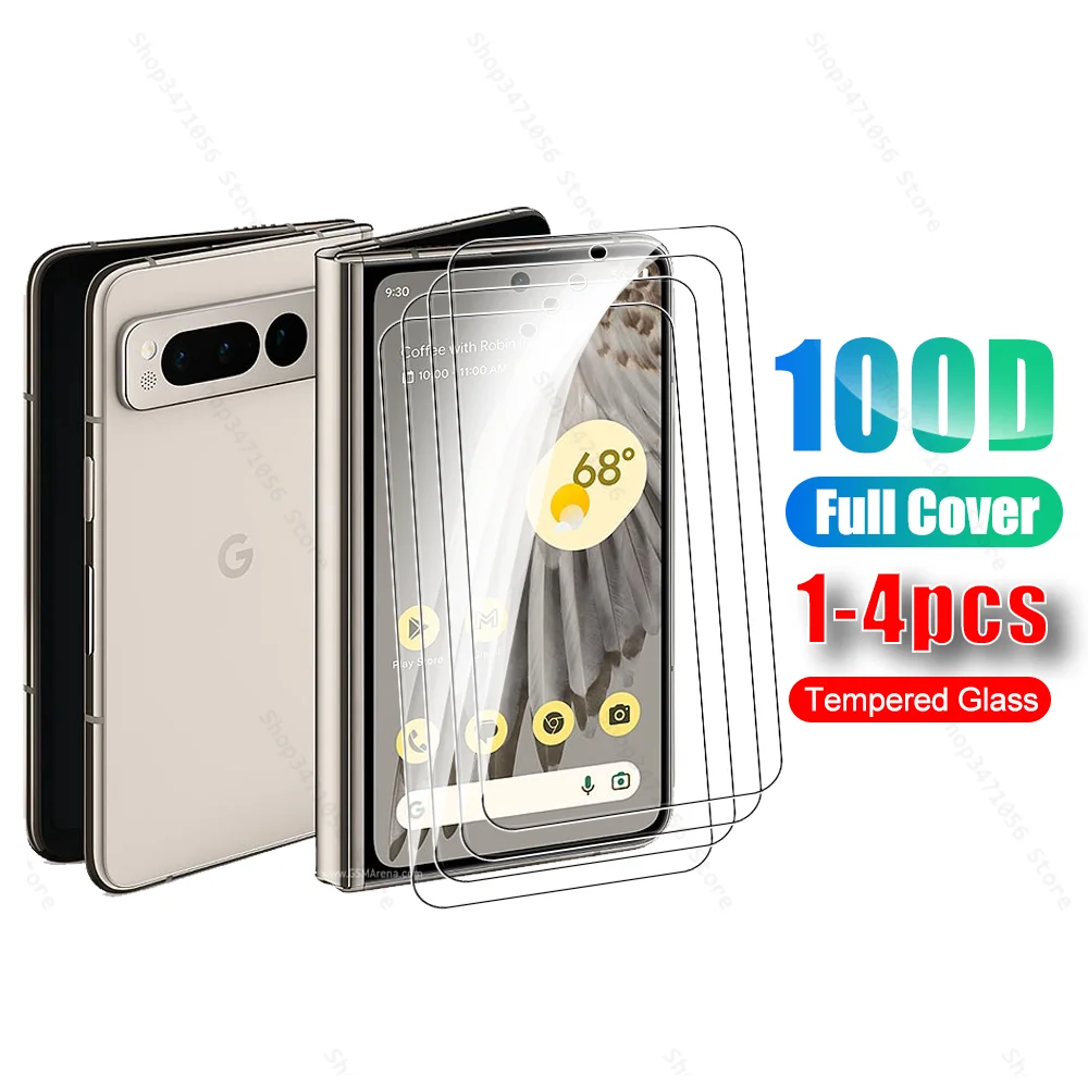 

1-4Pcs 100D Tempered Glass For Google Pixel Fold 5G 2023 5.8'' Screen Protector Googe PixelFold G9FPL G0B96 Protective Glas Film