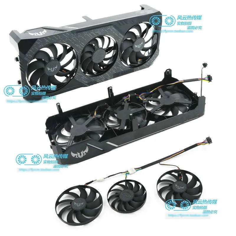para Asus Tuf Rx5600xt Rtx5700 Rtx5700xt Evo Placa de Vídeo Jogos Ventilador Refrigeração T129215bu Novo
