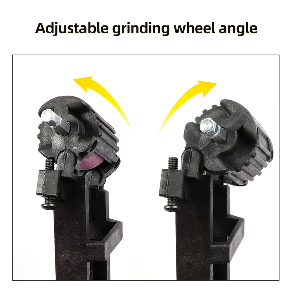 

Drill Bit Sharpener 180*40*32mm Black Portable Sharpening Tool Corundum Resisting Grinding Wheel With Grinding Wheel