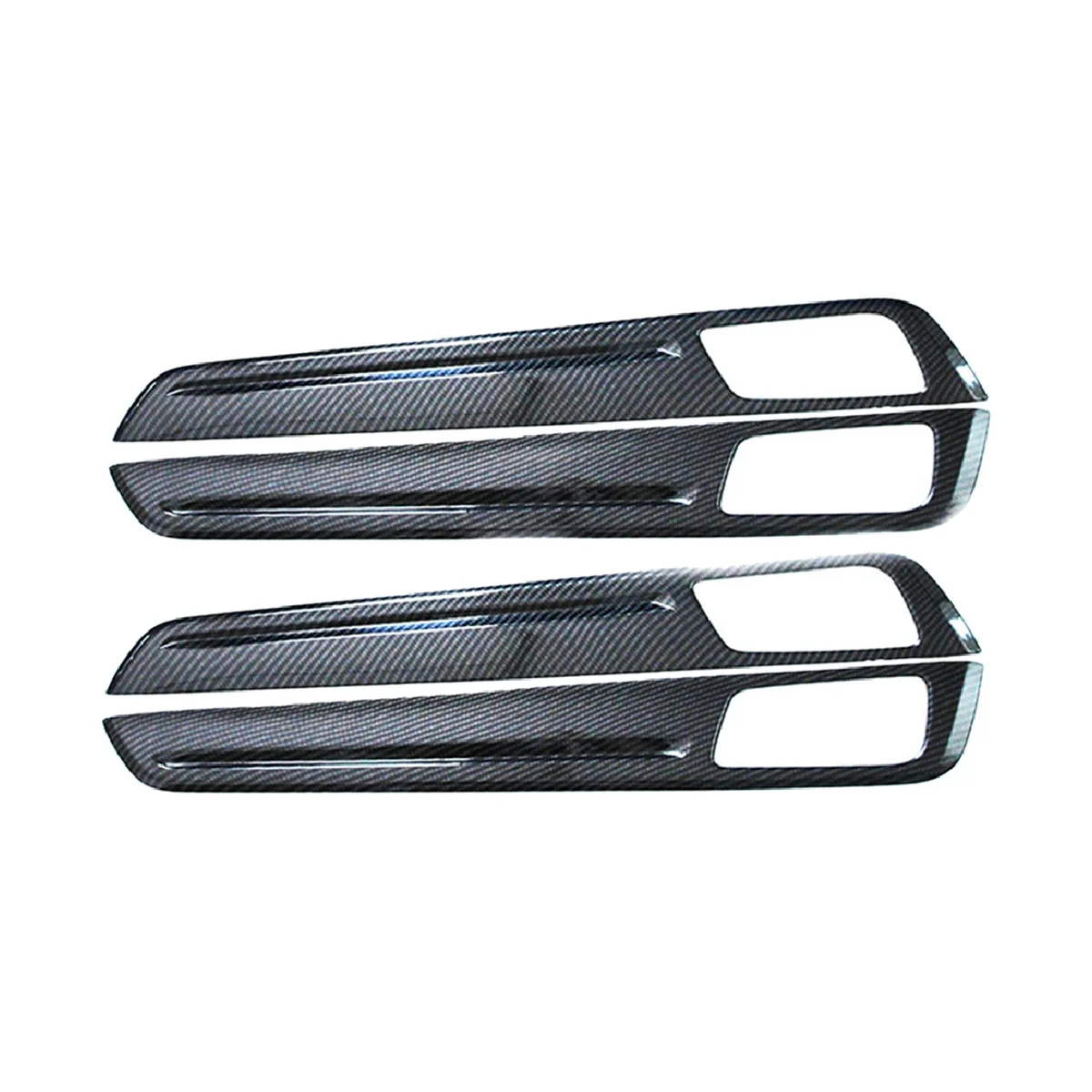 

Car Carbon Fiber Interior Door Panel Decorative Strips, Interior Frame Stickers for Porsche 18-19 Cayenne
