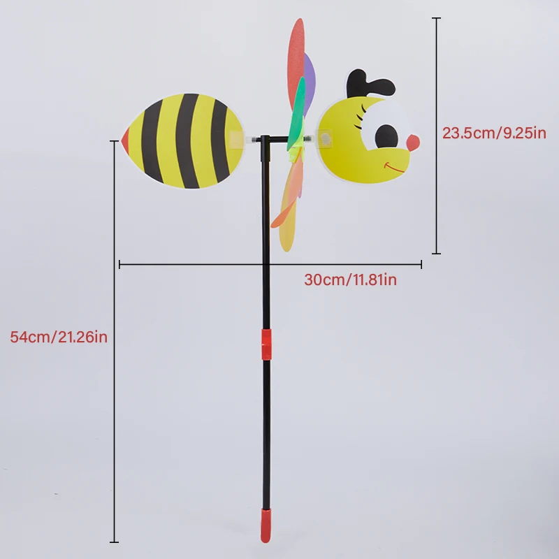 3D ветряная мельница большого размера в виде пчелы ветряной Спиннер яркая