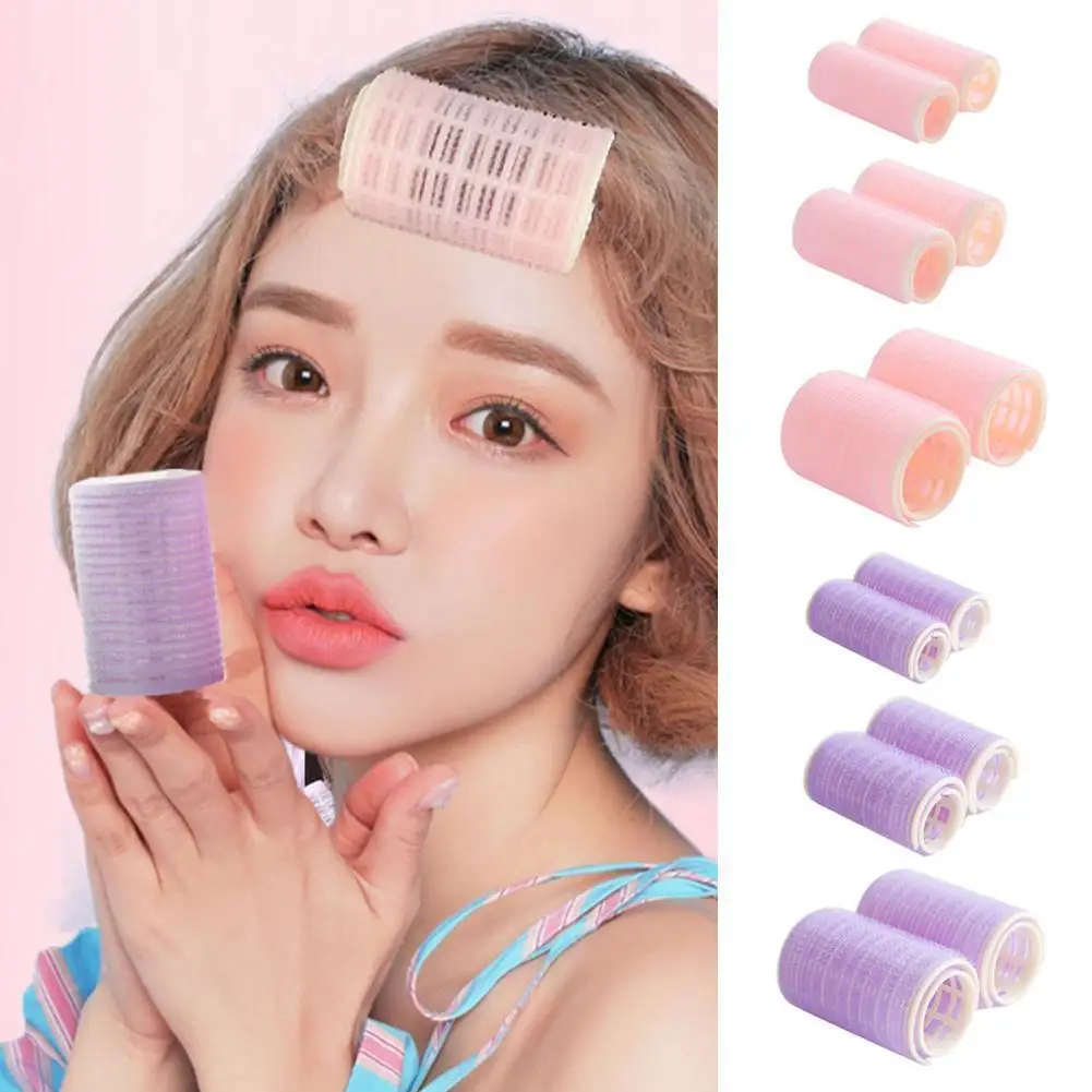

Self-adhesive Plastic Rollers For Women Hair Curler Hairdressing Styling Tools 1/2PCS