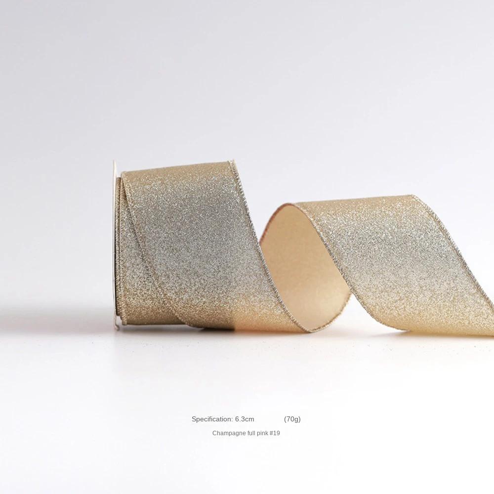 10 ярдов рождественские ленты имитация конопли материал цвета шампанского