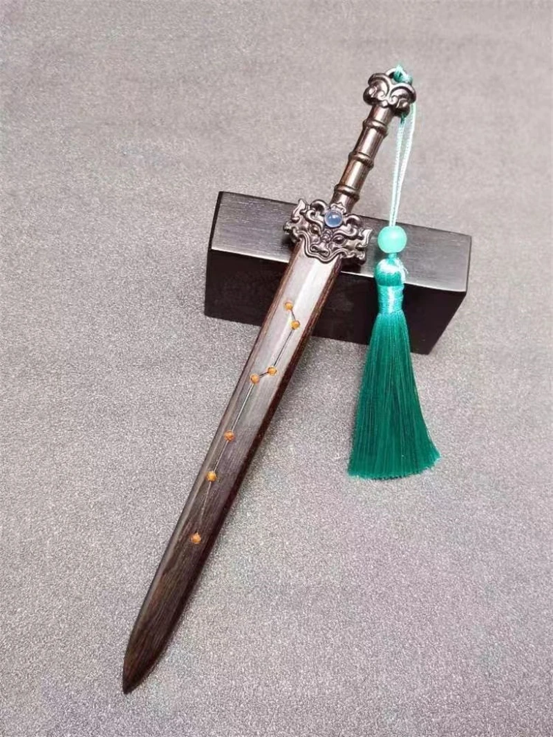 Фиолетовая шпилька из сандалового дерева Шпилька для волос Taoist благоприятная