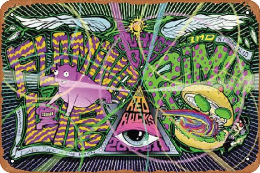 Пламенные губы/Primus Red Rocks 2011 музыкальные плакаты винтажные металлические