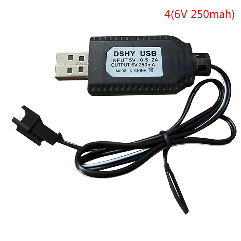 Фото 1 шт. 3,6 В-7,4 В SM-4P USB-зарядное устройство, совместимое с DE36W DE65 HM202 EC08 EC16 RC Car M416 Электрический гелевый шариковый бластер №4