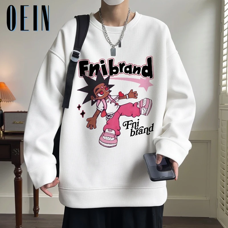 

Свитшот мужской оверсайз с длинным рукавом и круглым вырезом