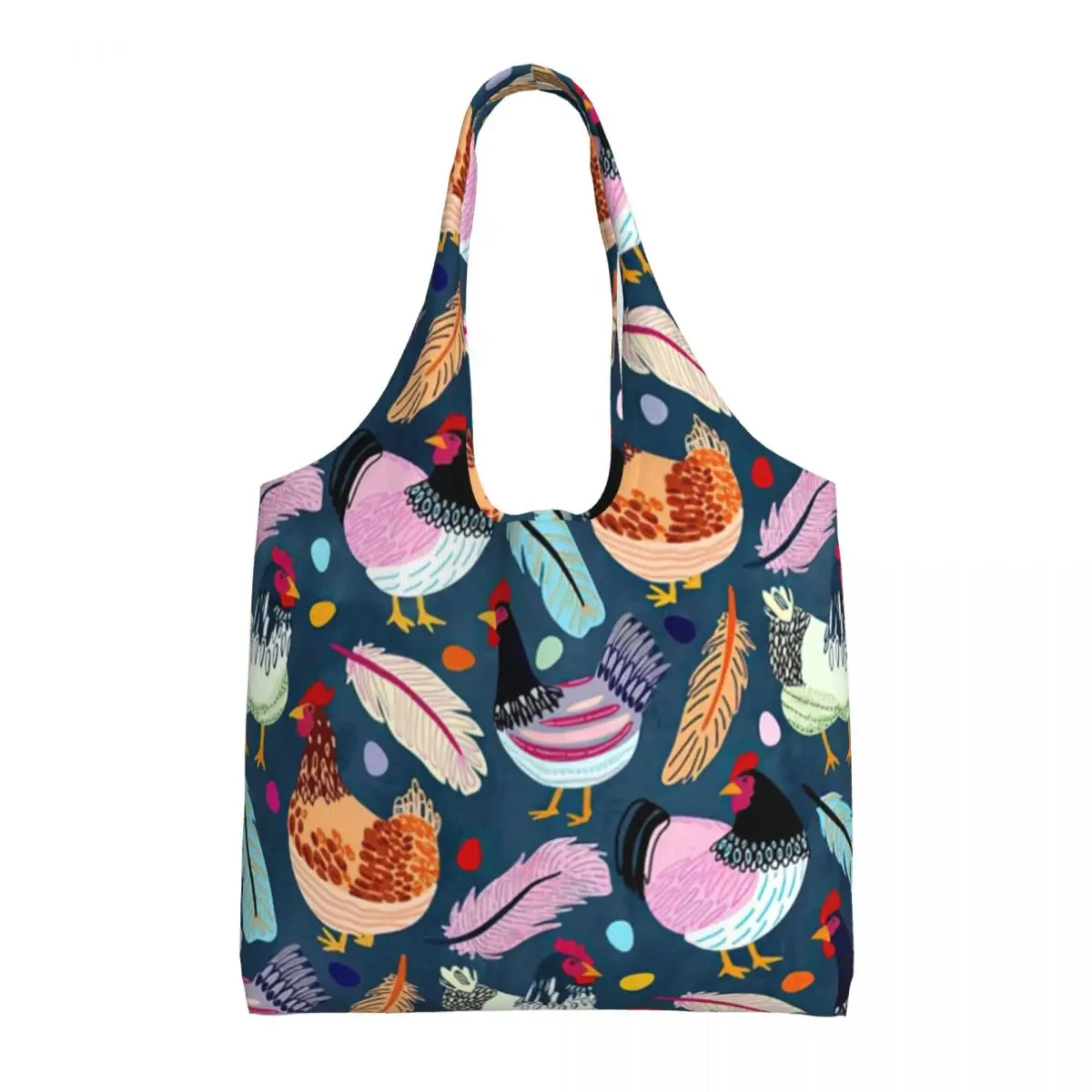 

Сумка для покупок AColorful, Забавный полиэфирный саквояж с принтом животных на ферме, Студенческая сумка оптом