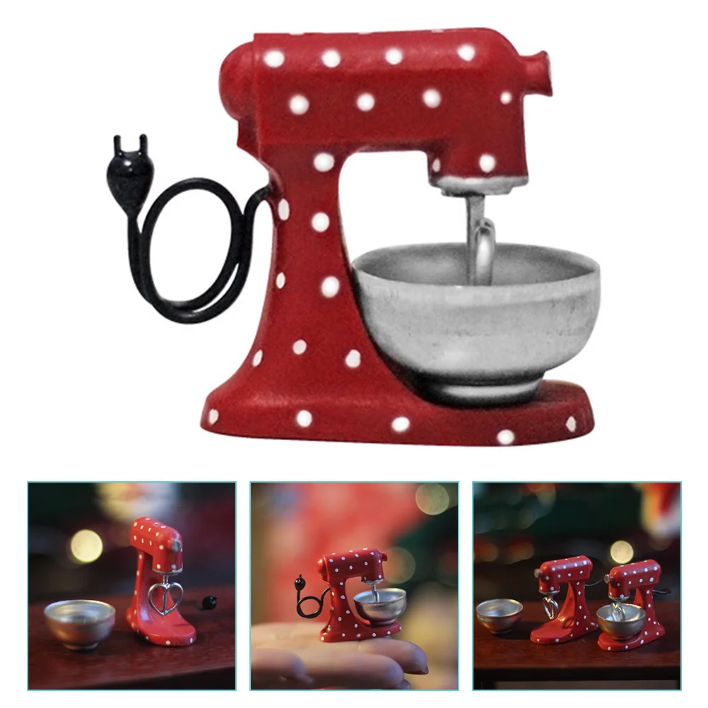 

Blender Pretend Toys Mixer Scene Prop Statue Kitchen Appliance Toy Resin Small Kitchen Mixer Kitchen Play Child