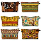 Косметичка с Африканским узором для девушек, модная сумочка, женские косметические сумки для афро-женщин, милый кошелек, сумка для хранения губной помады, Дамский чехол для косметики