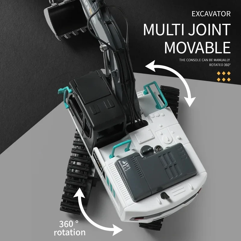 Радиоуправляемый экскаватор самосвал инженерный автомобиль из сплава