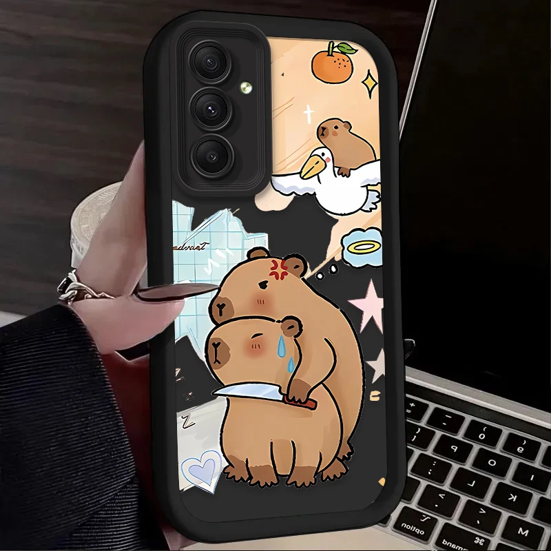 Cute T-TotoroS Case for Samsung Galaxy A35 A55 A15 A25 A16 A06 A05 A05S A24 A13 A23 A12 A22 A32 A52 A71 A51 4G Silicone Cover