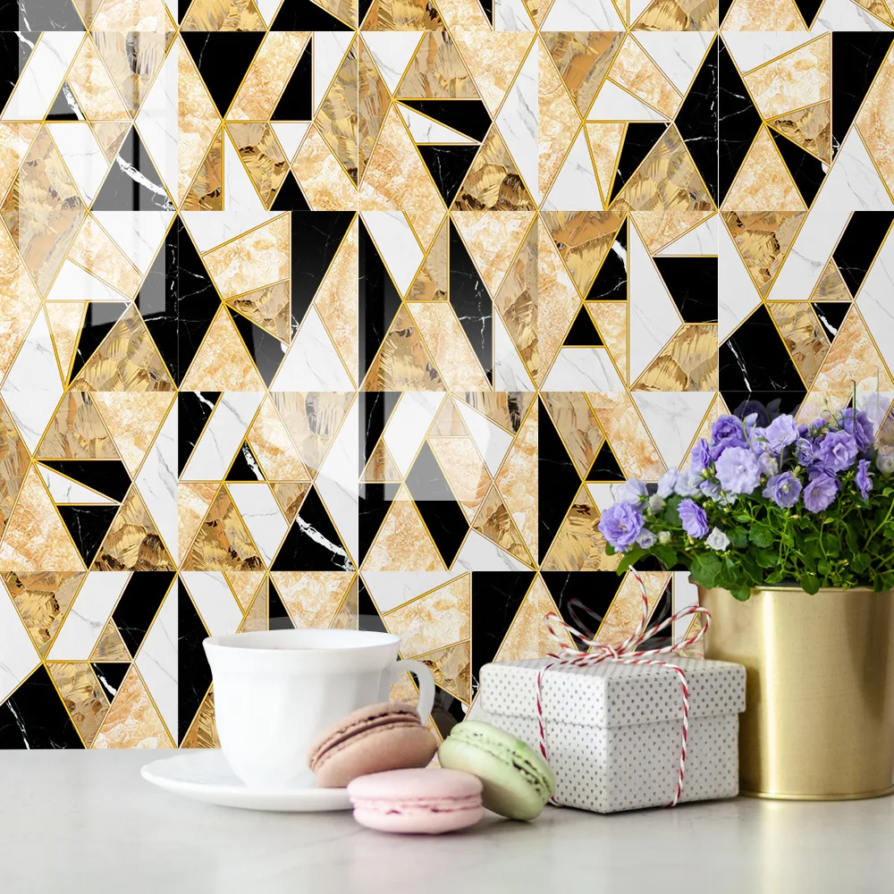 

New European-style hard tile tile wall stickers bathroom bathroom waterproof tile stickers kitchen oil-proof stickers