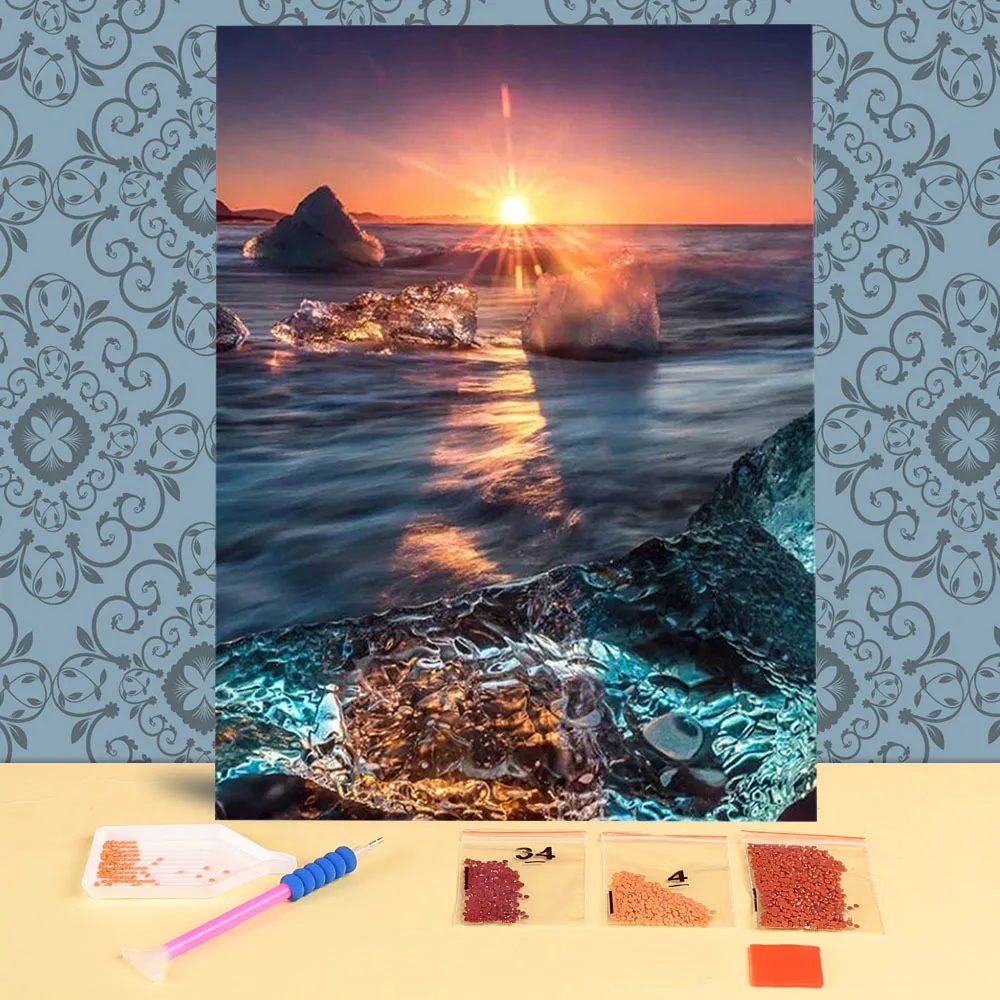 

Набор для алмазной вышивки «животные», алмазная 3D Мозаика «сделай сам» с красивым ландшафтом, домашний декор, Рождественская вышивка