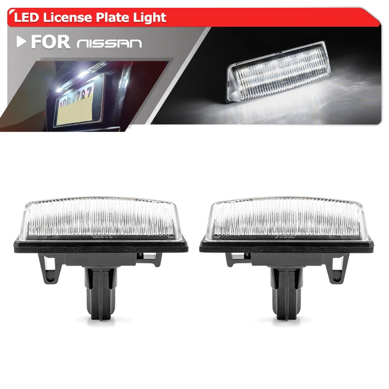 

2x подходит для Nissan Teana Tidda Altima JX35 Sylphy Sunny Pathfinder Quest Pulsar SMD белые светодиодные с Canbus Подсветка регистрационного номера