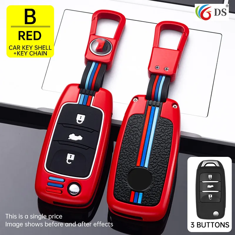 

for Changan CS75 EADO CS35 RAETON CS15 V3 V5 V7Car key cover case skin holder set protector fob 2button remote key Holder Shell