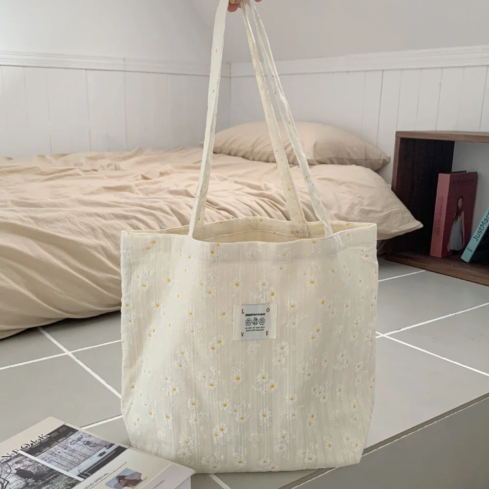 

Bags for Women 2023 Retro Women's Bag Large Capacity Literary Tote Shoulder Bag Student Shopping Bag Female Canvas Open Handbags