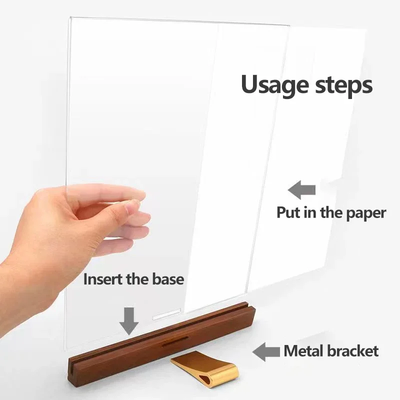 Держатель для вывесок A4 акрил ZHOUZHI