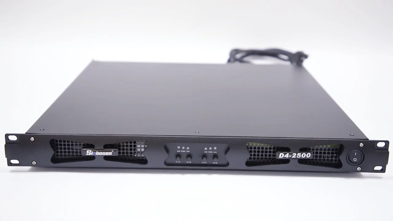 

High Power Home Amplifier 4 Channels 2300 Watt Class D Professional Power Amplifiers
