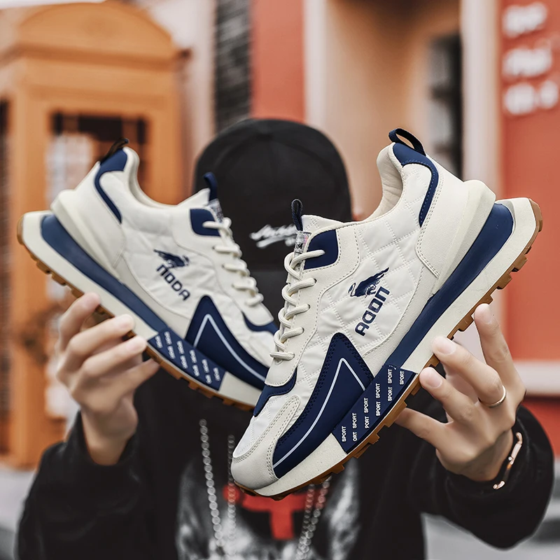 Men's Air Cross Sneaker Shoes Breathable Running Sport Shoes Wearable Rubber Outsole Trainers Outdoor Jogging Walking Footwear