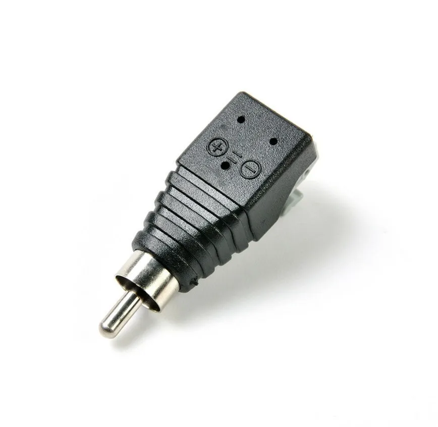 

2PCS RCA Male Connector Speaker Wire A/V Cable To Audio Male RCA Connector Adapter Jack Crimp Plug Cable Accessories