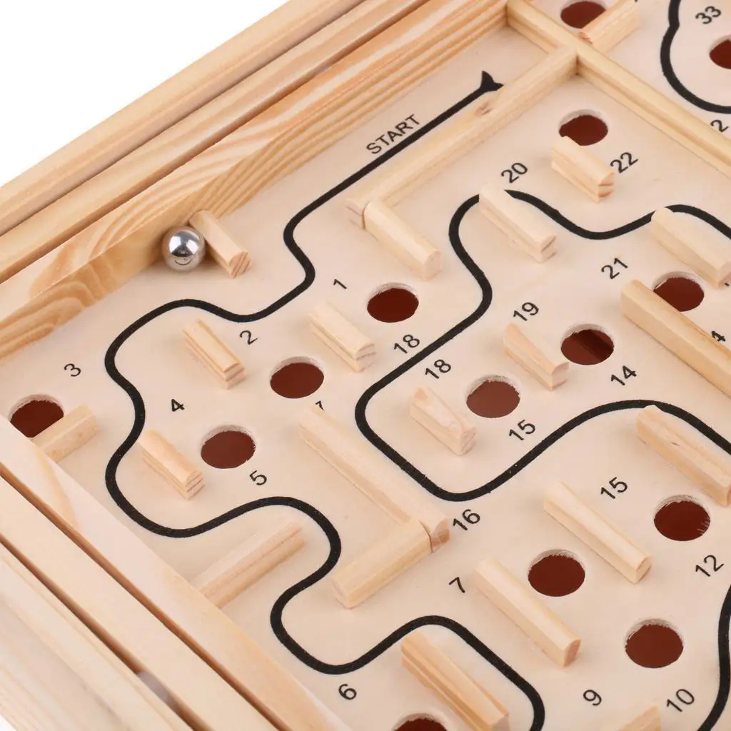 

Kids Children Labyrinth Maze Educational Borad Game Toy Fun Play