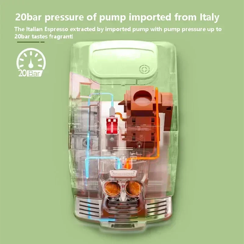 Кофемашина Свежемолотые зерна Итальянско-американская кофемашина Коммерческая