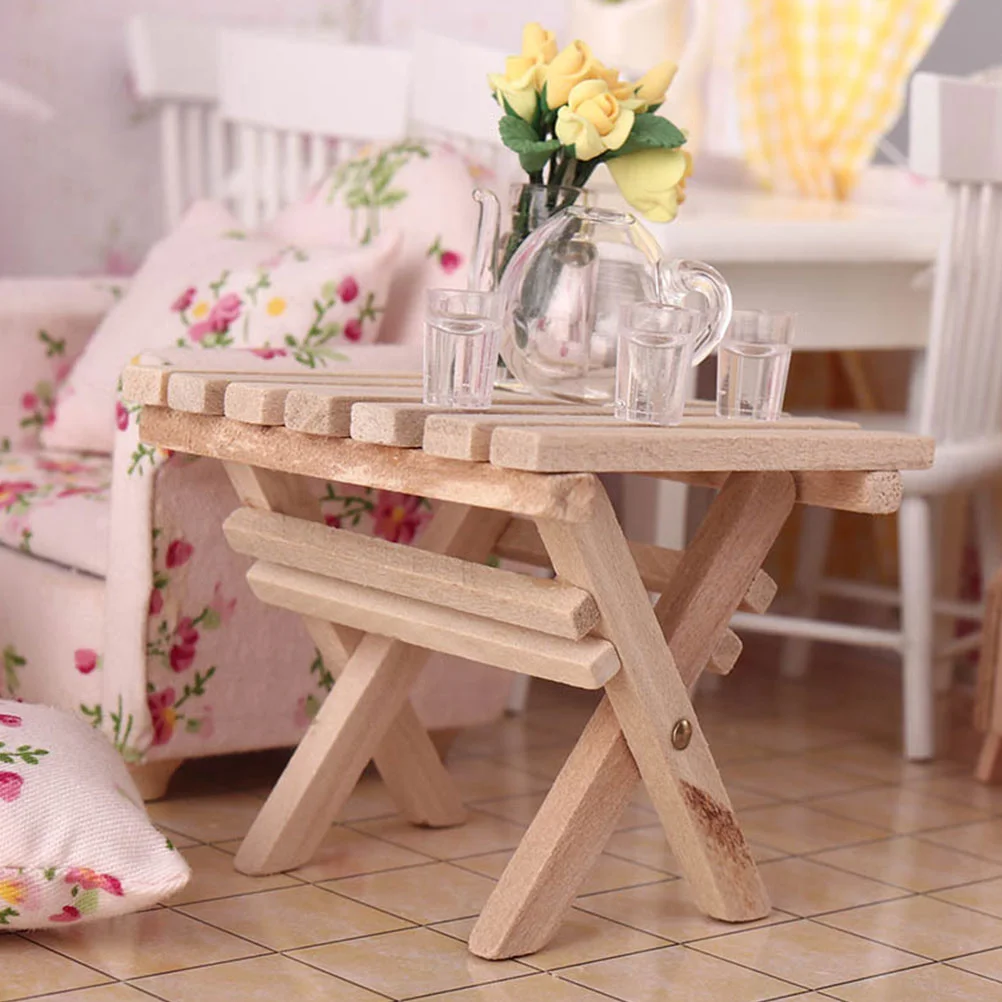 2 шт. складной стол Shiwan мини-аксессуар для дома пейзажное украшение миниатюрная