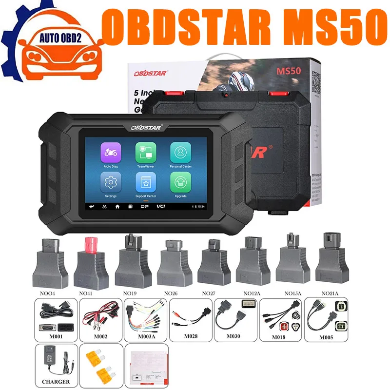 OBDSTAR MS50 инструмент для диагностики мотоцикла поддерживает считывание кода для H-onda/Ya-maha/P-GO/S-uzuki стандартная версия PK MS80