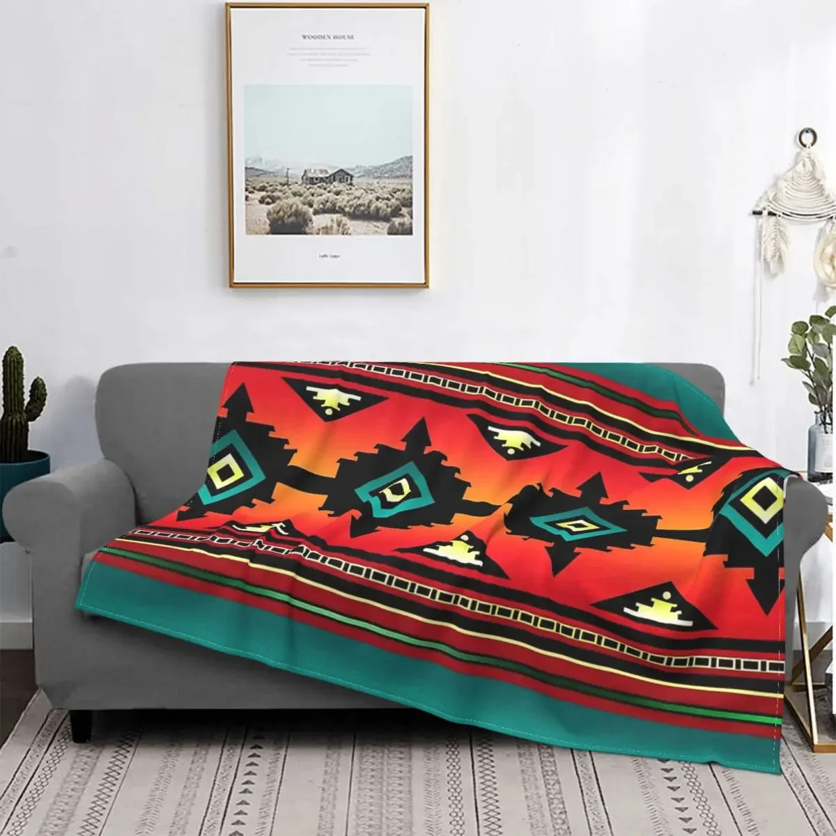 Традиционное одеяло Фланелевое декоративное портативное домашнее Покрывало