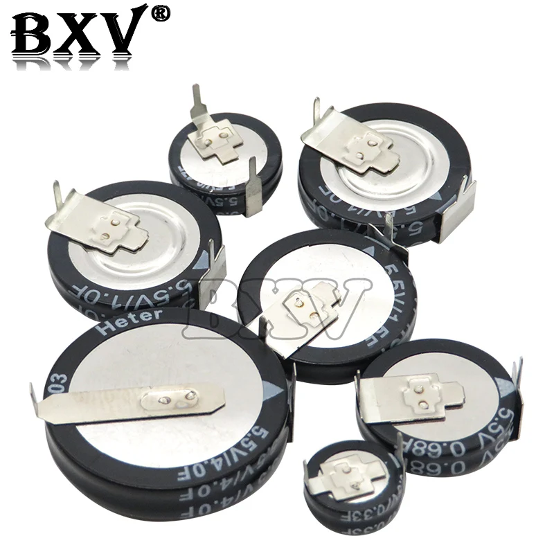 1PCS H Type 5.5V Super Capacitor 0.1F 0.22F 0.33F 0.47F 1F 1.5F 4.0F New Button Farad
