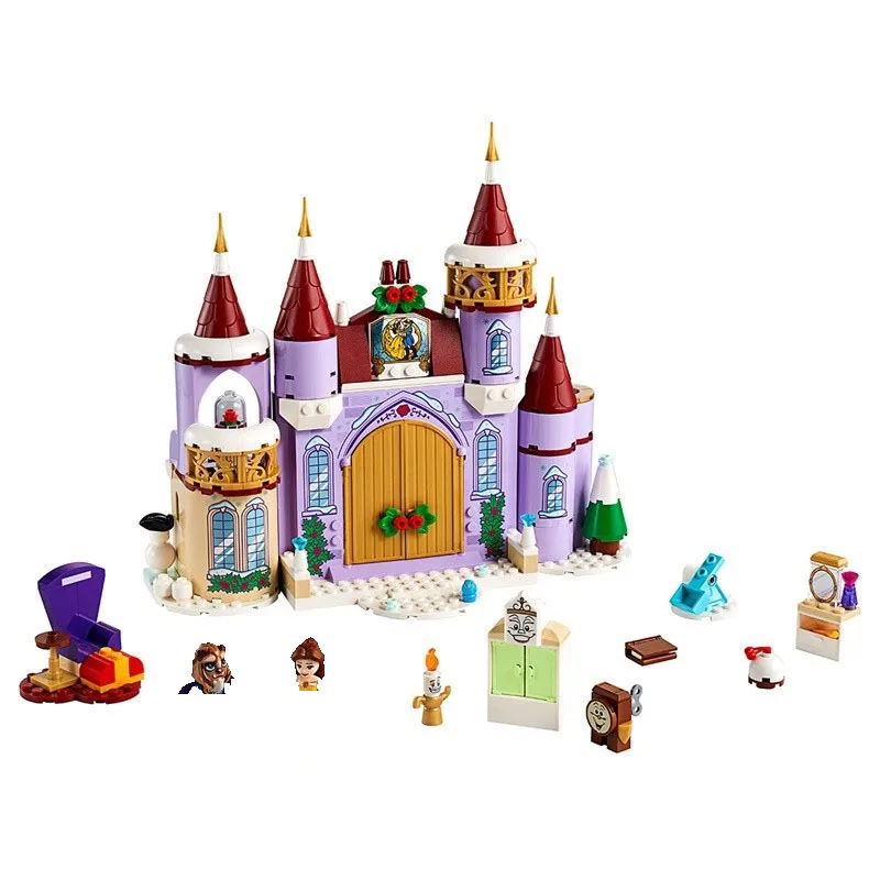 

Disney Classical Movie Beauty and The Beast Castle Building Blocks Toys Constuction Gift for Children Educational Model Bricks