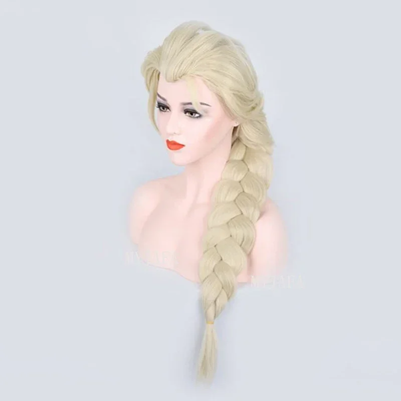 Эльза Косплей Парик Королева Принцесса Длинная Коса Термостойкие Синтетические