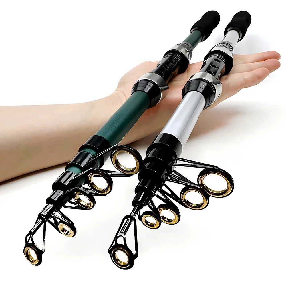 Профессиональная телескопическая удочка из углеродного волокна 1 8 м удочки для
