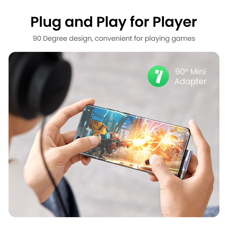 UGREEN Type c to 3.5 jack USB C to 3.5mm Headphone Adapter Audio AUX 3.5 MM Jack Converter for HUAWEI P40 XIAOMI OnePlus 8 PRO