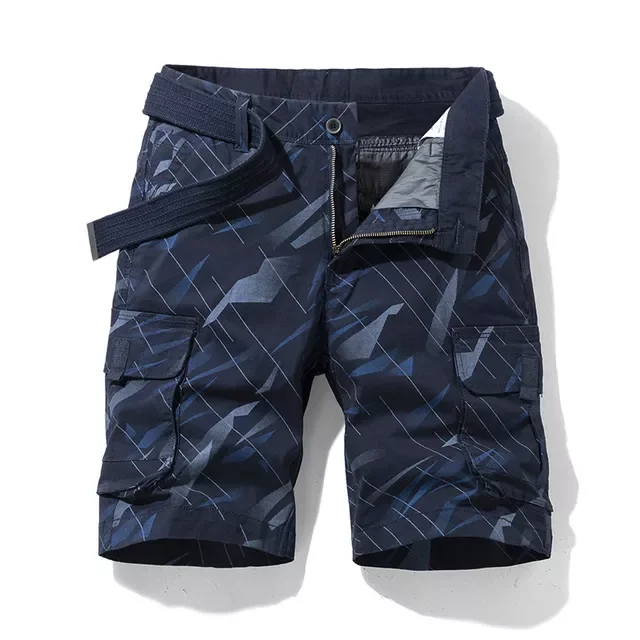 

Mens Summer Cotton Tactical Cargo Shorts 2021 New Fashion Khaki Casual Multi-Pocket Short Pants Loose Military Shorts Men