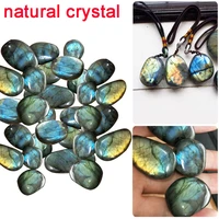 1pcs natural moonstone crafts luminous labradorite crystal stone decoration ornament fish tank decorating stone healing stone