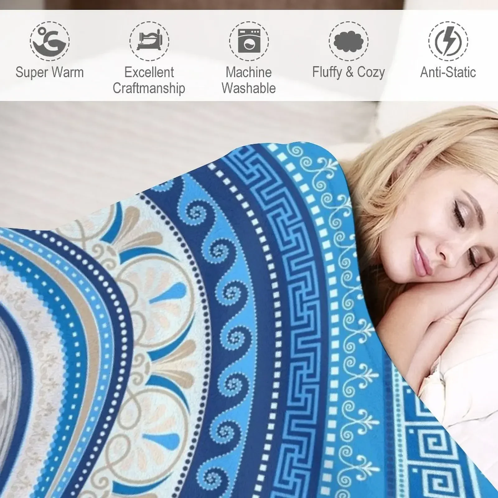 Греческий Мати Матаки - греческий орнамент от сглаза одеяло для дивана идеи