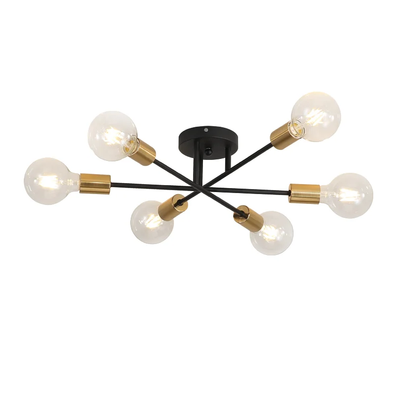$96.30 Ceiling Lamp Vintage Multiple E27 Lamp Base Black/White/Gold for Living Room / Dining Room / Bedroom LED Chandelier Lighting