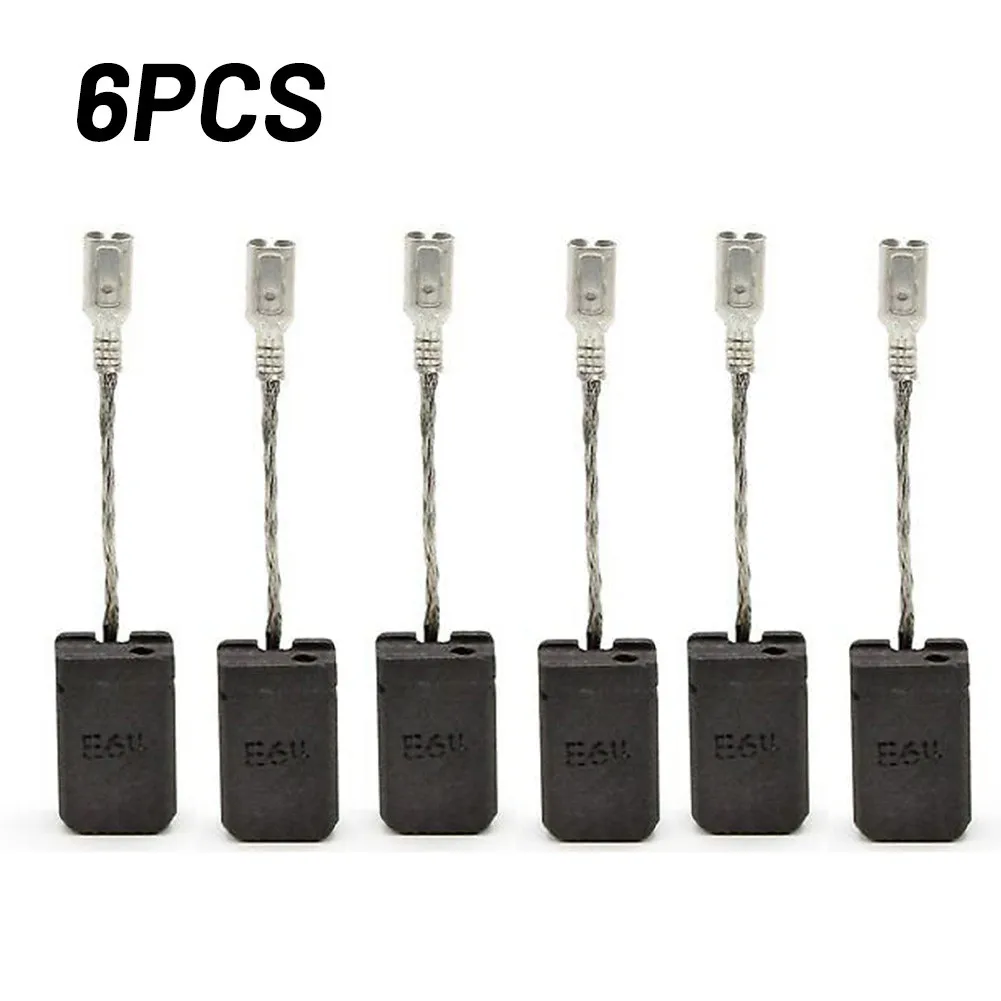 

6Pcs 5*10*17mm Carbon Brushes Motor For Bosch GWS 1000 1100 1400 10 11 14 15-125 Repair Intermittent Motors accessories