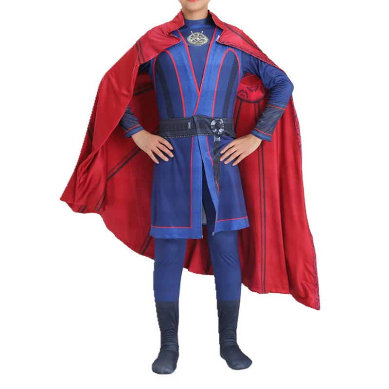 

Костюм для косплея доктор странно 2, комбинезон Стива, накидка с красной плащой, карнавальный костюм на Хэллоуин для детей и взрослых, костюм...