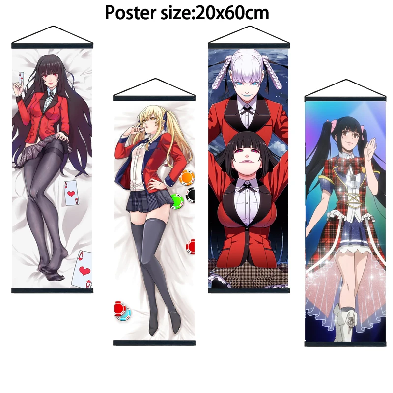 

Kakegurui Jabami Yumeko Anime Poster, Wall Scroll, Home Decoration, Art Picture, 20x60cm