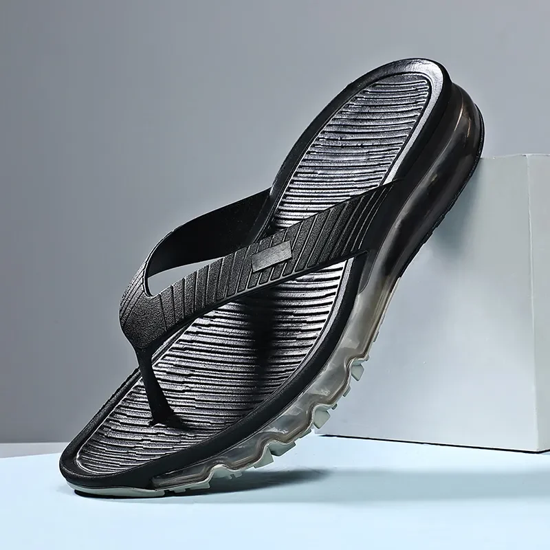 

Мужские Пляжные шлепанцы, брендовые Нескользящие, дышащие, повседневные, летняя Уличная обувь