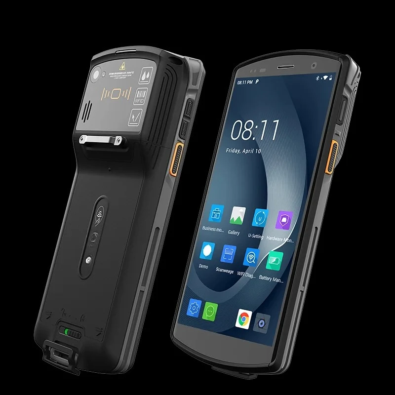 Фото DT50D Android 9.0 Прочный КПК Сканер штрих-кода Промышленный 4G Мобильный компьютер Ручной терминал считыватель идентификаторов №4