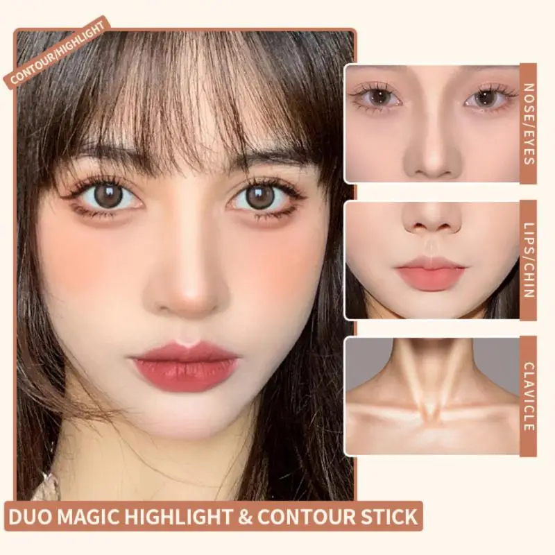 

Двухсторонний макияж хайлайтер V консилер для лица контурирующие бронзеры хайлайтеры макияж для женщин Бесплатная доставка хайлайтеры